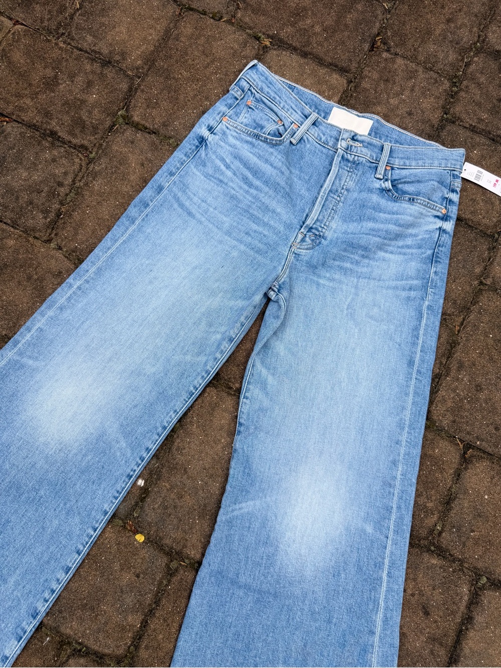 NWT Mother Tomcat Roller Skimp jeans in Puzzled sz 31 - Picture 2 of 13